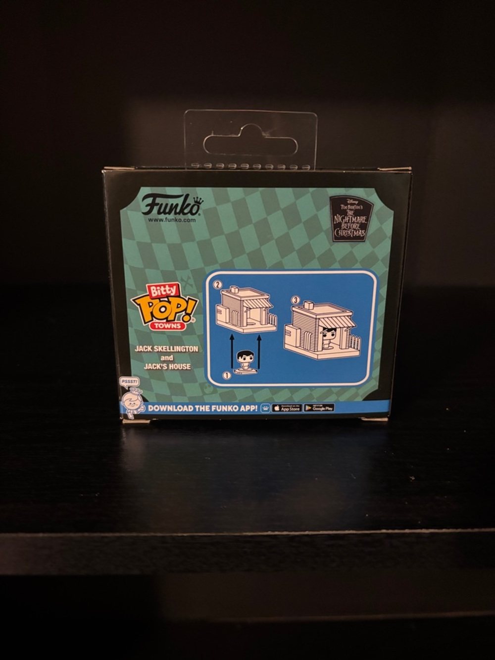 Funko Bitty Pop! Towns Jack Skellington Set - Teal, Black, Gray - Picture 2 of 3